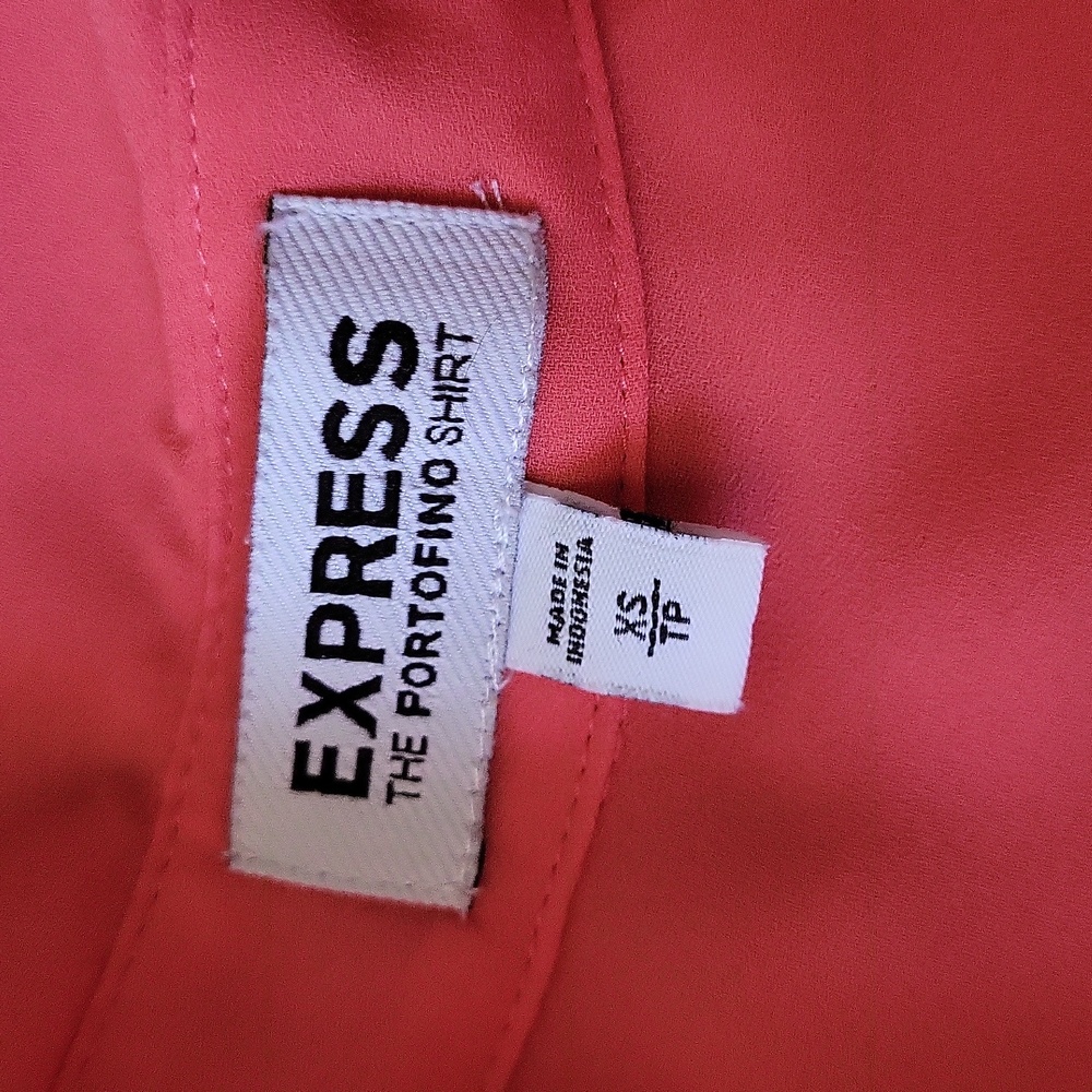 Express portofino shirt in coral - Picture 3 of 4